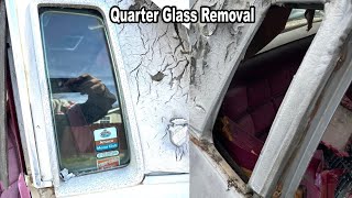 Ford Mustang II Ghia Quarter Glass Removal Quick & Easy!c