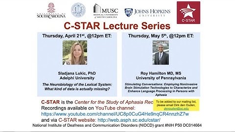 Sladjana Lukic - The Neurobiology of the Lexical System: What Kind of Data is Actually Missing?