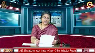 Online Induction Programme 2025 - 26 January  Cycle