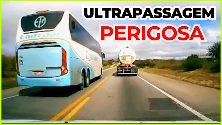 Motorista de ônibus faz ultrapassagem perigosa e caminhoneiros vão para o acostamento