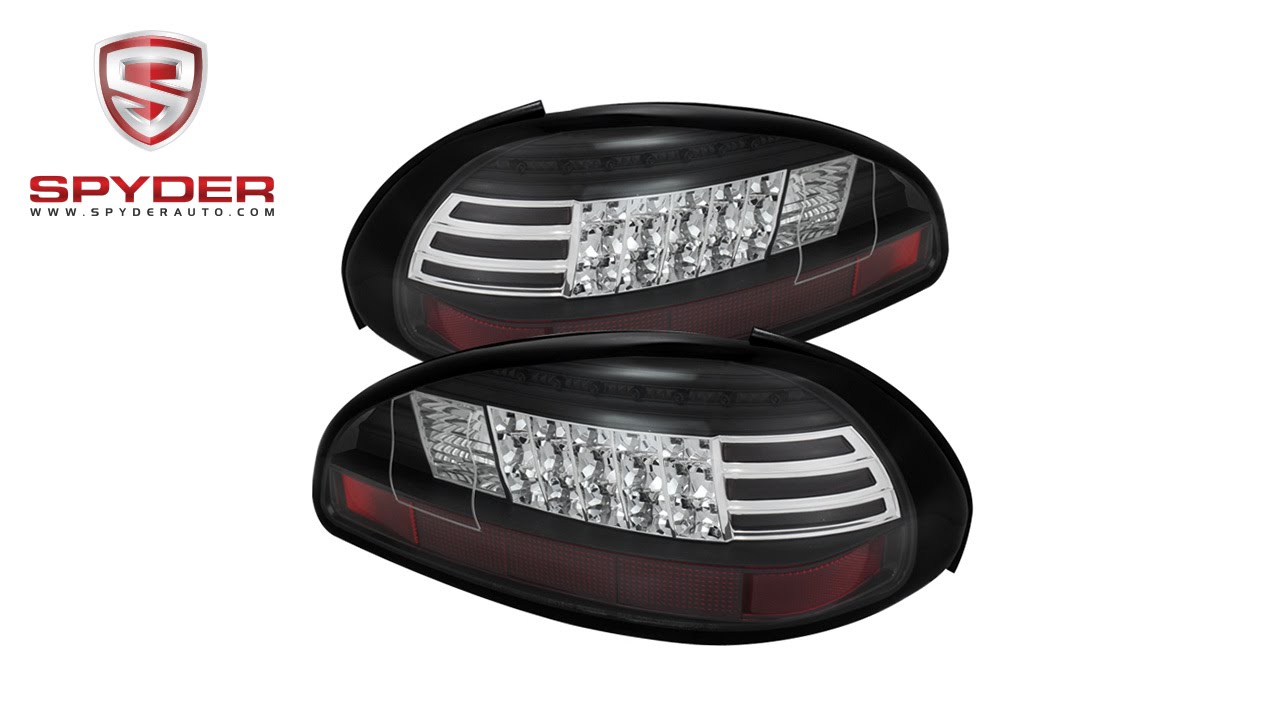 Spyder - Pontiac Grand Prix 97-03 LED Tail Lights - Black - YouTube