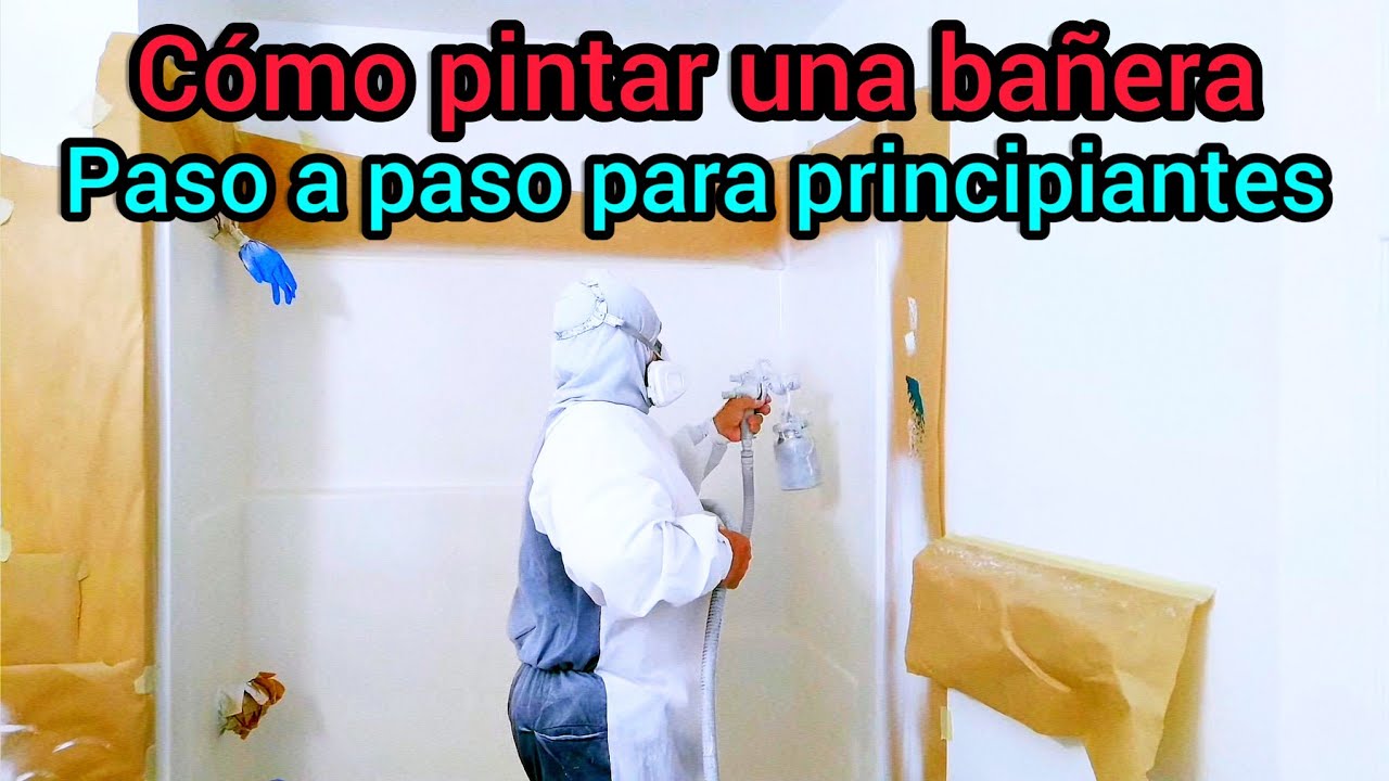 Epinturas - Es hora de Pintar - Cómo esmaltar una bañera en 5 pasos: 1-  Tapar con masilla de poliester los posibles desperfectos. 2- Una vez seca  la masilla hemos de lijar