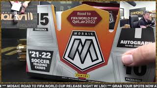 2021/22 Panini Mosaic Road to FIFA World Cup Soccer Hobby 3 Box Break #7 - RANDOM TEAMS