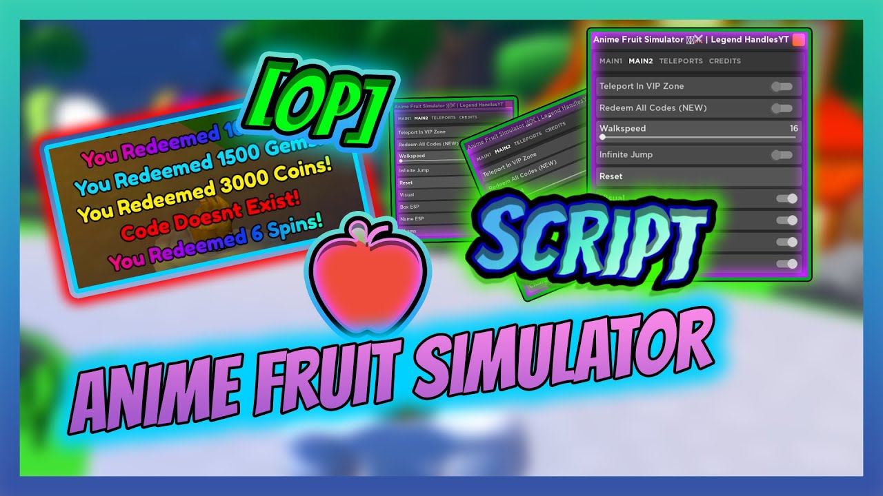 Anime Fruit Simulator Script 2023  Gaming Pirate