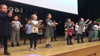 "We Are Family" at Grade 1 Assembly