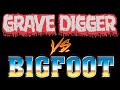 Grave Digger vs Bigfoot