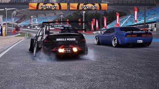 EVO9 VS DODGE CHALLENGER VS CMR, the sunsetcity full elite race, #carxstreet #drift #gaming #shorts  screenshot 5