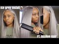Ice Grey Wig Install + Beginner Friendly | FT. Ossilee Hair 👩🏾‍🦳😍