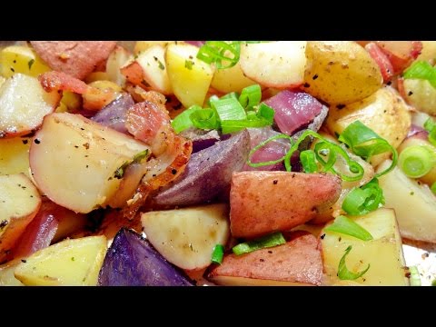 Roasted Baby Potatoes with Bacon
