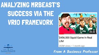 Analyzing MrBeast’s Success via the VRIO Framework | From A Business Professor #MrBeast#SquidGame