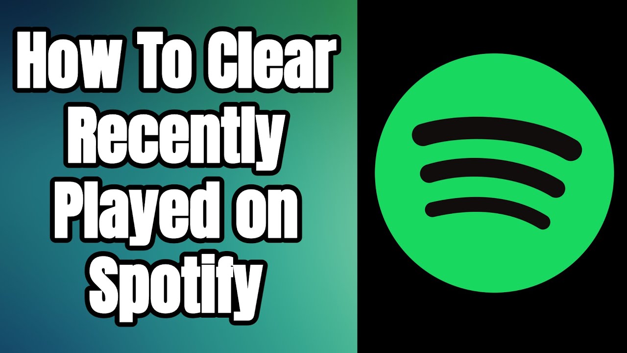 How To Clear Recently Played On Spotify YouTube