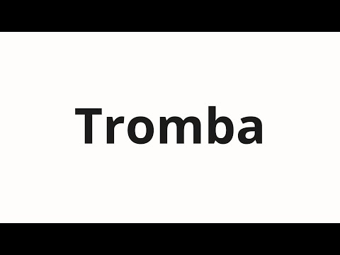 How to pronounce Tromba