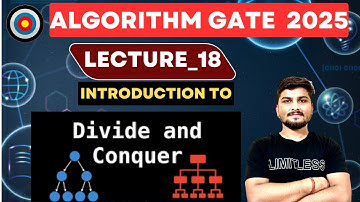 Lecture-18: Introduction to Divide and Conquer || basics of Divide and Conquer || Recursion #gatecse