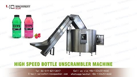 High speed bottle unscrambler for plastic bottles|automatic pet bottle sorting machines