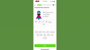 Let’s learn Italian with Duolingo #beginner section 4: trailblazer unit 8 #italy #shorts