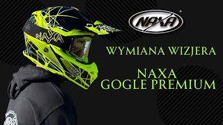 GOGLE MOTOCYKLOWE NAXA PREMIUM - WYMIANA WIZJERA