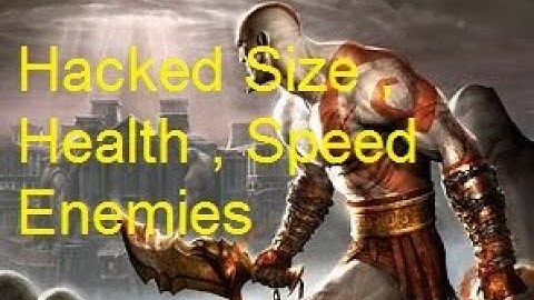 God Of War 2 (2007) Hacked Health , Size And Speed Enemies With Cheat Engine