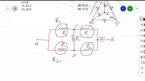 If R = 10 ohm ,then what is the resistance between point A and B|Electricity|Queryclass