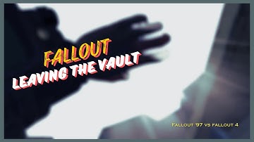 Fallout 1 vs Fallout 4: Leaving the Vault | Vault Scene Comparison | 4k #fallout #vault #survival