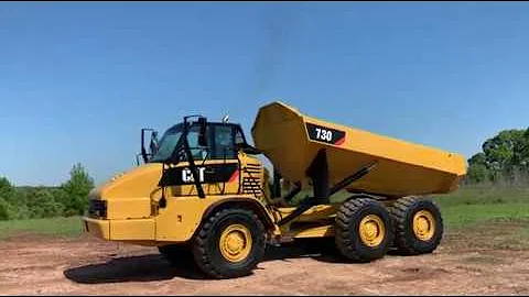 CATERPILLAR 730 TRUCK WITH WORKING INSPECTION
