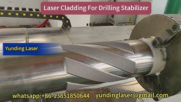 Laser cladding for drilling stabilizer  #oildrillbit #drillpipe #drillcollar #stabilizer #drilling