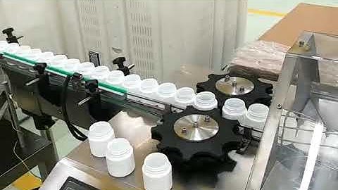 Counting and bottling line for gummy, candy and pills
