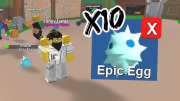 HATCHING 10 NEW EPIC PET EGGS! - Mining Simulator