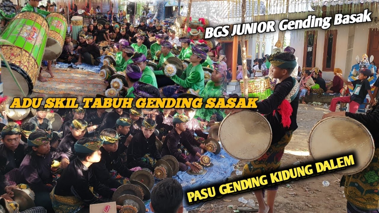 GENDANG BELEQ BGS'JUNIOR FEAT PADE SUKE ADU SKIL TABUH GENDING SASAK''DUA GB''INI SANGAT LUAR BIASA