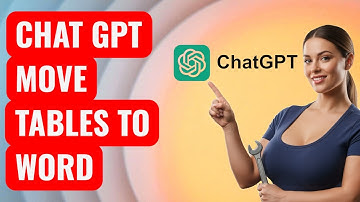 How to Copy & Paste Tables from ChatGPT to Microsoft Word Keep Formatting — Quick Guide