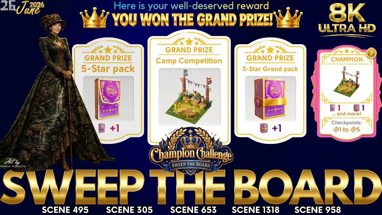 JUNE'S JOURNEY SWEEP THE BOARD 26 JUNE 2026 | DEMO ONLY [8K UHD