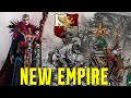 Elspeth robohorse engineers  volley gun tank empire vs greenskins  total war warhammer 3