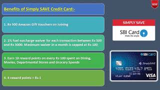 SBI Credit Card | How To Apply SBI Credit Card | Simply SAVE SBI Credit Card | Simply Click