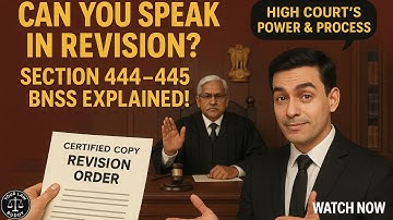 Sections 444–445 BNSS Explained | Option of Court to Hear Parties & Certification of Orders |