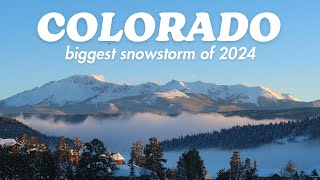 COLORADO'S BIGGEST SNOWSTORM IN YEARS! Before and after the storm | Woodland Park, CO