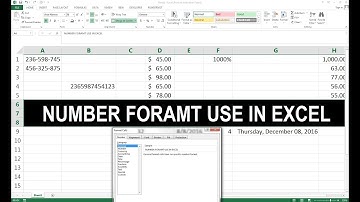 #07 Number Format  Excel in urdu
