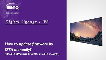 [BenQ FAQ] Public Display Product_How to update firmware (RPxx01K series) by OTA manually?