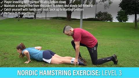 Nordic Hamstring Exercise: Level 3 (FIFA 11+ Strength/Plyometrics/Balance Exercises)