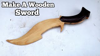 How to make a wooden sword knife
