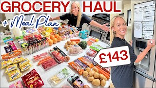 HUGE GROCERY HAUL + FAMILY OF 5 MEAL PLAN FOR THE WEEK  | Emily Norris