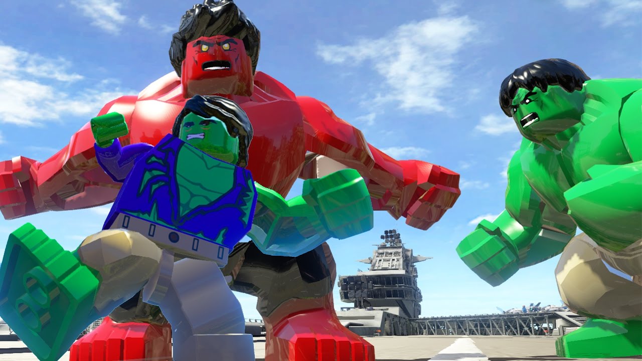 Hulk Vs Hulk(Transformation) Vs Red Hulk - Lego Marvel Super Heroes ...