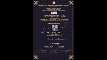 Workshop on Problem solving and ideation - START UP 2021