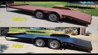 Painting a Car Trailer with RustOleum