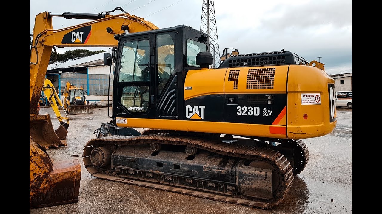 CAT 323D excavator - YouTube