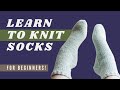 Learn to knit sock for beginners  easy vanilla sock knitting tutorial stepbystep