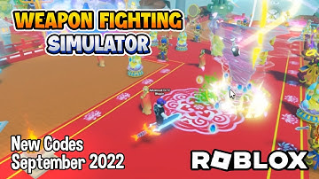Roblox Weapon Fighting Simulator New Codes September 2022