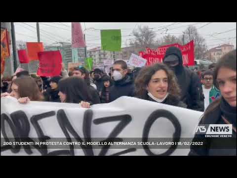 200 STUDENTI IN PROTESTA CONTRO IL MODELLO ALTERNANZA SCUOLA-LAVORO | 18/02/2022