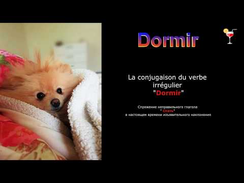 Неправильный глагол "Dormir" "Спать".Verbe irrégulier "Dormir".Французский язык от Eugène Sev.