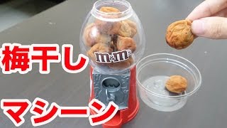 梅干しの自動販売機ガチャポンを作ってみた! 梅干しの自動販売機ガチャポンを作ってみた!