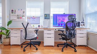 His and Hers Work From Home Office Setup!