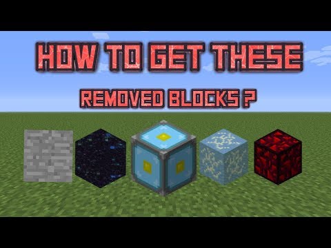 How to get minecraft banned items(nether reactor core,invisible bedrock,glowing obsidian,ender gate)